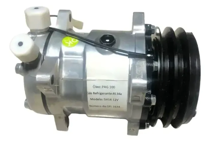 Compressor Ar Original Denso 5h14 12v 8 Orelhas Polia 2a