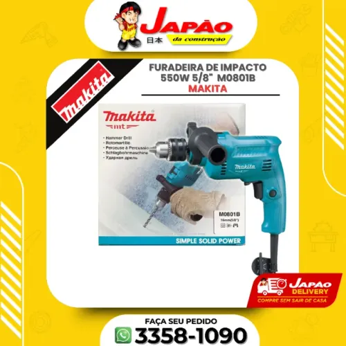 Furadeira De Impacto 550w 5/8" Makita M0801b Oferta Por Tempo Limitado