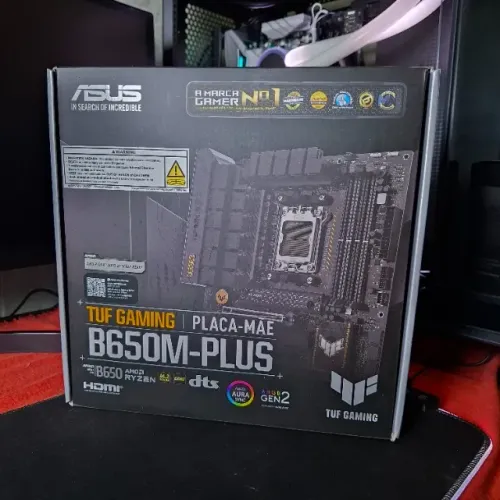 PLACA-MÃE ASUS TUF GAMING B650M-PLUS (SOCKET AM5) - O CORAÇÃO DO SEU SETUP NEXT-GEN