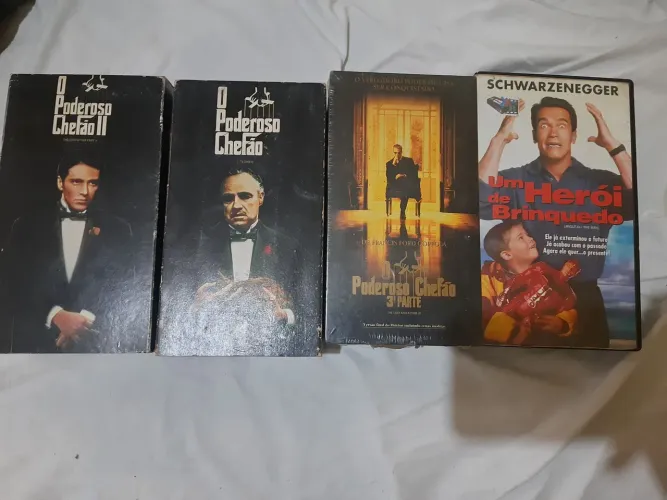 Coleção de vhs do O poderoso chefão 1,2 e 3