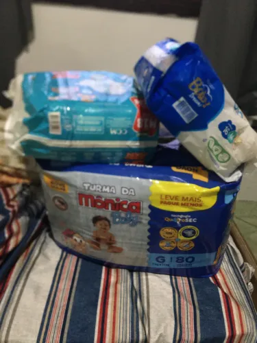 Fralda turma da Mônica 