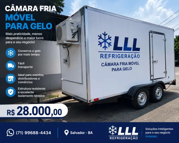 Câmara fria móvel para gelo -10 graus 