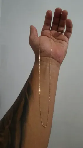 Corrente de ouro cartier 