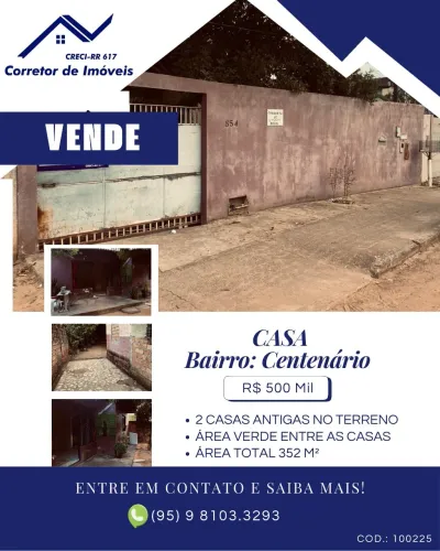 CASA 352 m² | PLANO | CENTENÁRIO | R$ 450 MIL