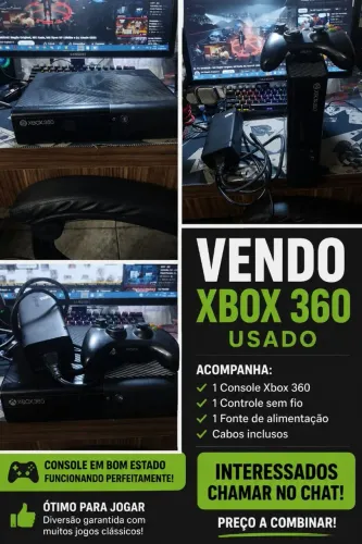 Vendo Xbox 360 usado