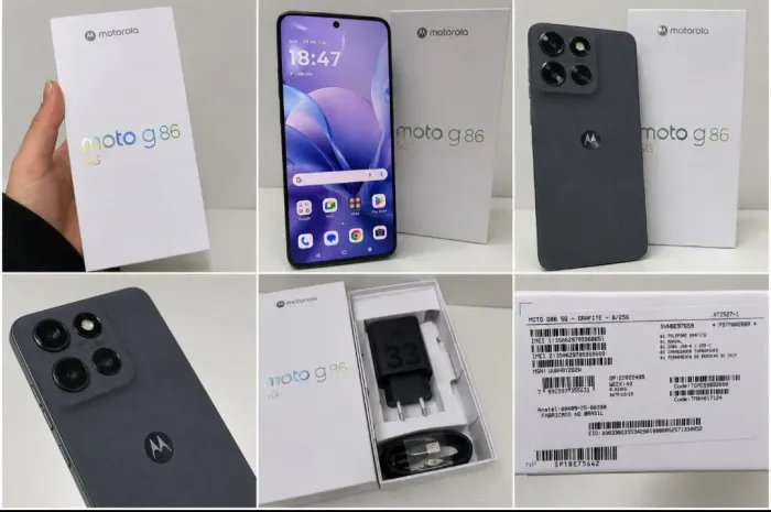 ? MOTOROLA MOTO G86 - NOVO!