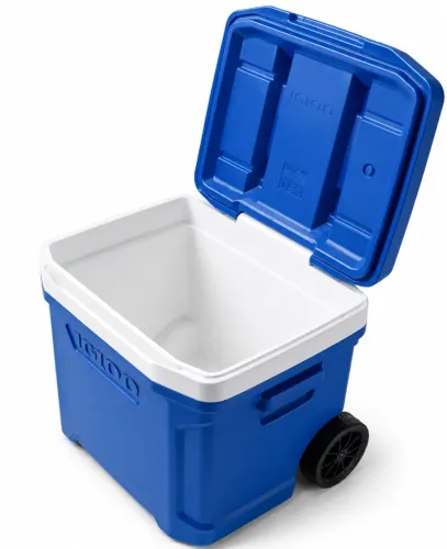 Caixa Térmica Igloo Profile II 60 Roller 56L Azul com Rodas (Nova / Lacrada)