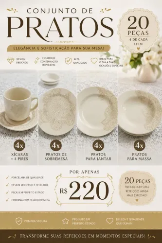 Prato de porcelana - Havan