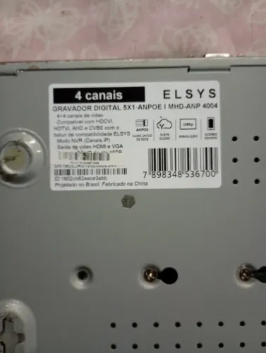 Dvr Elsys 4 canais