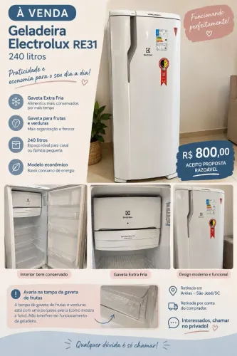Geladeira Electrolux