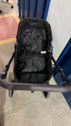 Carrinho Ts Kansas + Base Black/preto Premium Baby Chassi Preto