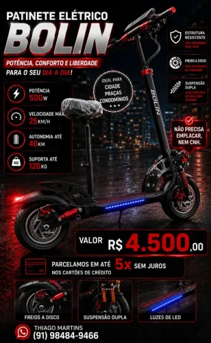 Patinete adulto Bolin 500watts