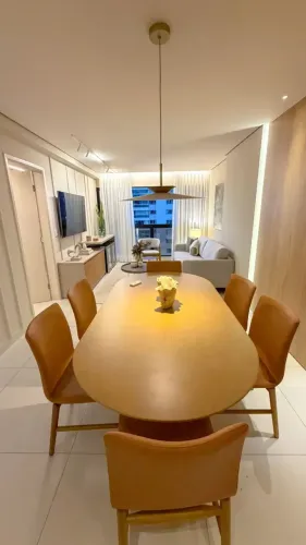 Apartamento Mobiliado Para Alugar, 3 Suítes, 1 com Closet, 2 Vagas de Garagem
