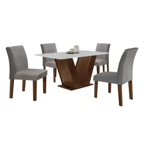 Mesa De Jantar MDF 4 Pessoas