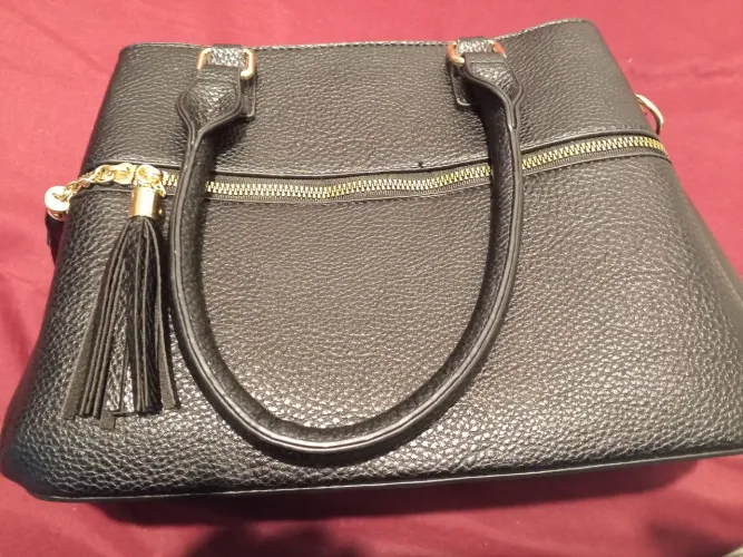 Bolsa feminina Bella Paula Nova de Mão e Transpassada com 3 Divisões Internas