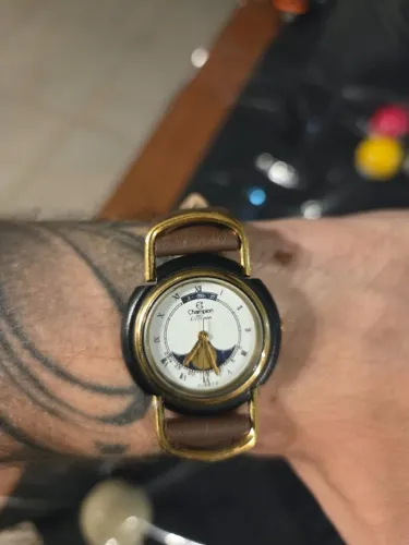 Super raridade!! Relógio Champion Moon de 1990. Peça incrível de colecionador!