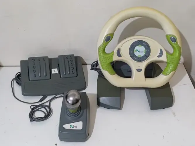 Volante Neo Racer 360 Marcha E Pedais Para Xbox 360