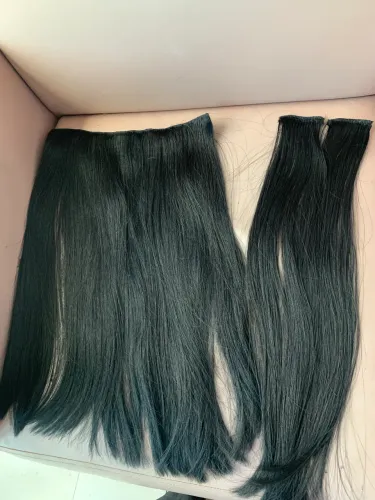 Mega hair brasileiro preto azulado 150g/50cm