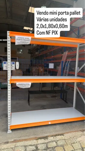 Vendo estante mini porta pallet 2,0x1,80x0,60m