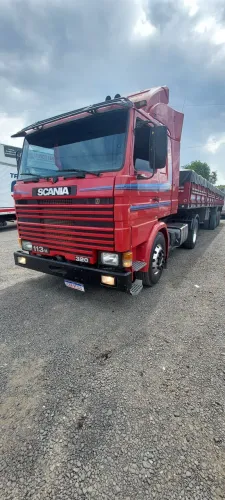 Scania 113 ano 97 frontal motor zero calçado de pneus caminhão original diferenciado