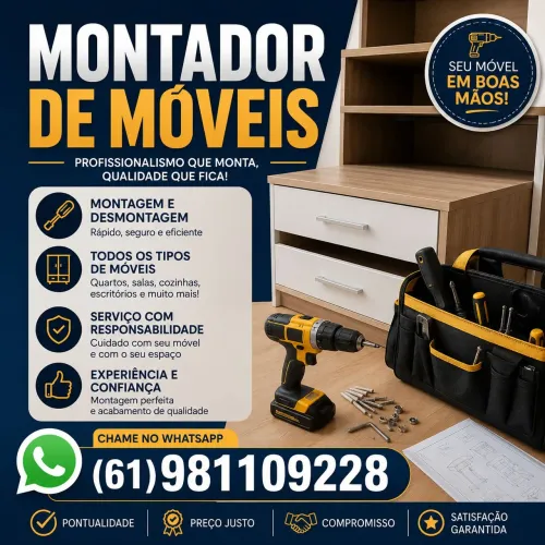 Montagem desmontagem Montador de Móveis