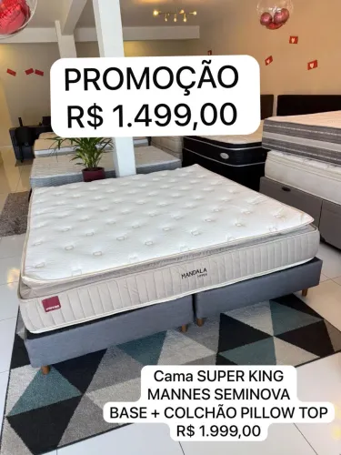 Colchão KING SEMINOVO - Entrega GRÁTIS