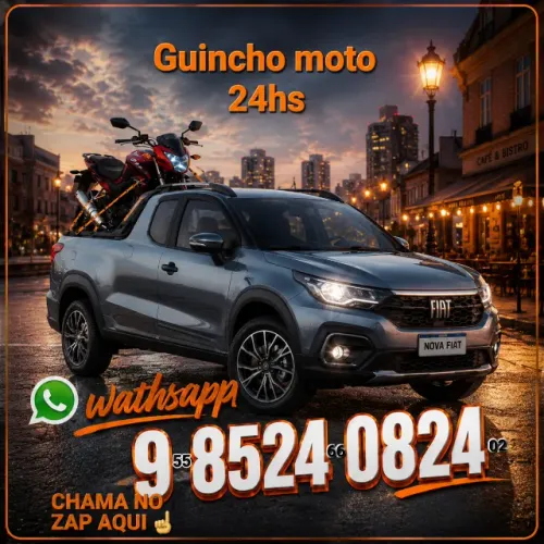Guincho Moto sua moto deixou vc na mão nos cham resgate 24hz para sua oficina de confiança