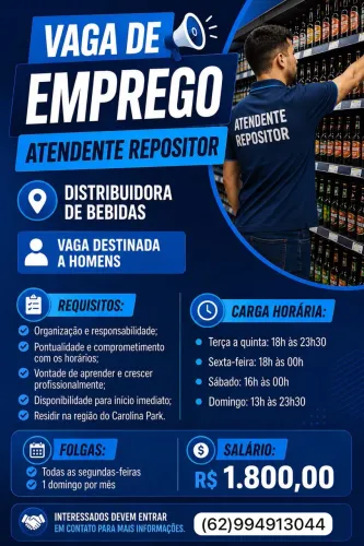 Vaga de emprego destinada a homens