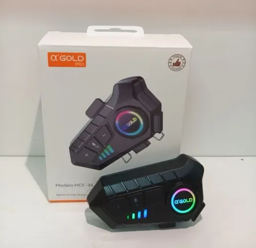 Intercomunicador Fone Bluetooth Para Capacete A'gold Mcf-36