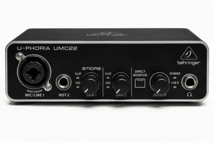 Interface de Áudio Behringer U-Phoria UMC22