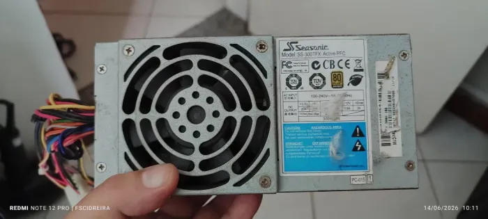 FONTE SEASONIC 300W SLIN 80 PLUS BRONZE 