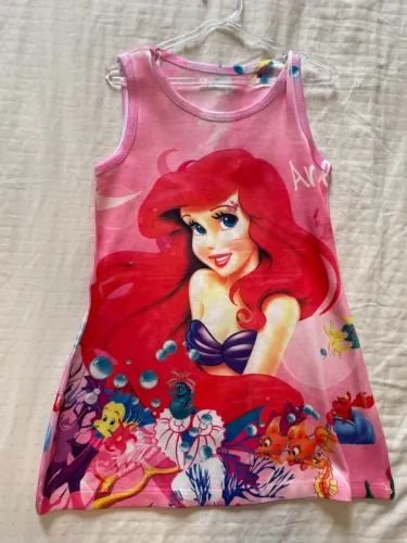 Vestido Ariel 3 anos