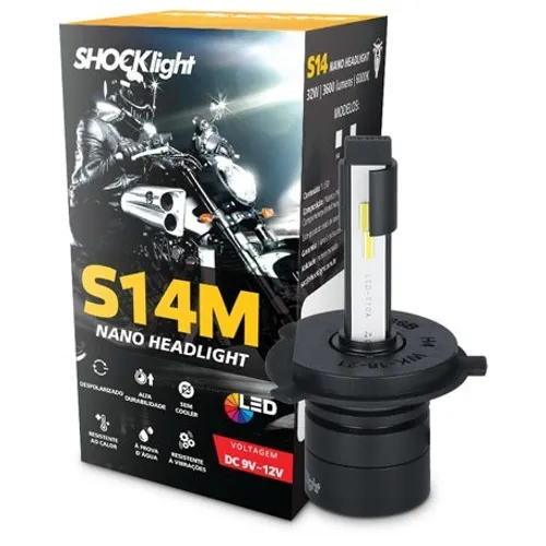 Lâmpada Nano Led H4 P/ Moto Cg 125 1999 à 2014