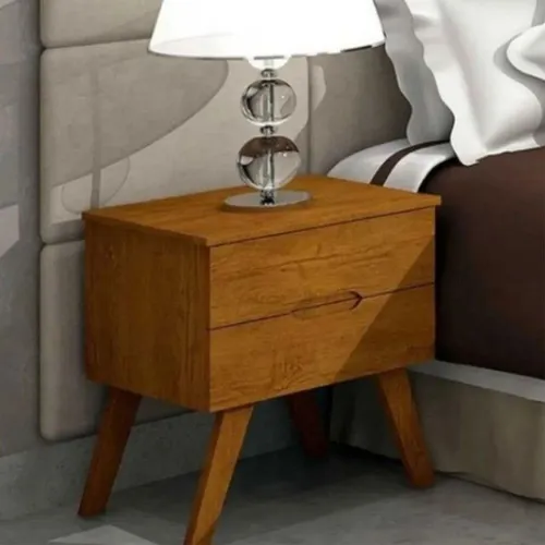 Mesa de Cabeceira Lucca Imbuia 12x Sem Juros