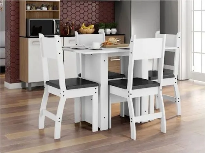 Sala cozinha mesa 4 lugares 