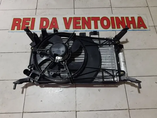 Conjunto completo radiador e ventoinha celta prisma 2007/2012