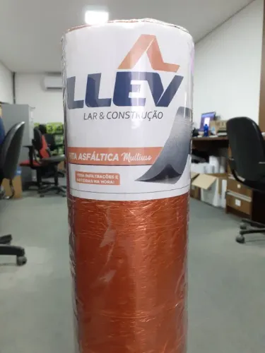 Manta Asfáltica Auto Adesiva 90cm x 10m Terracota Telha Laje Cerâmica