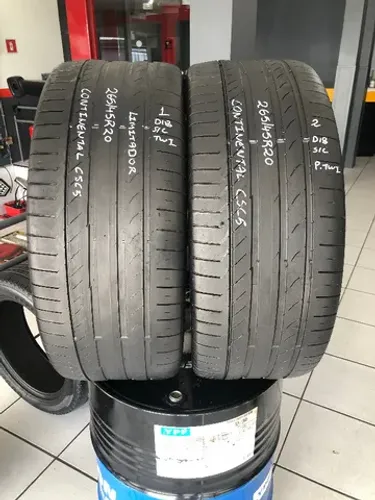 Kit 02 Pneus 265/45r20 Continental C.sport5 Suv 108y(usados) 1/2