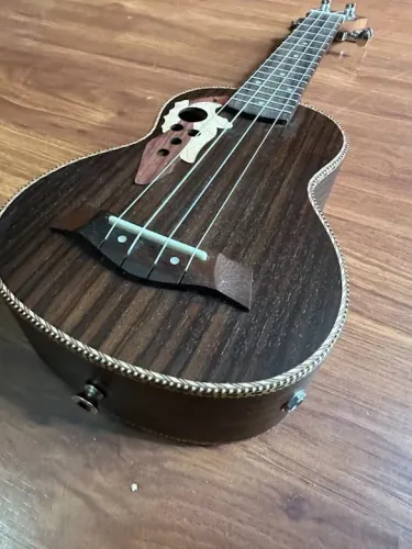 Ukulele soprano luthieria prosperar Eletrico Ativo Premium Madeira nobre Jacaranda brasil
