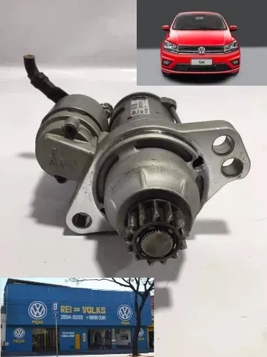 Motor de arranque Gol G8 1.0 3 cilindros MPI 2017 a 2023