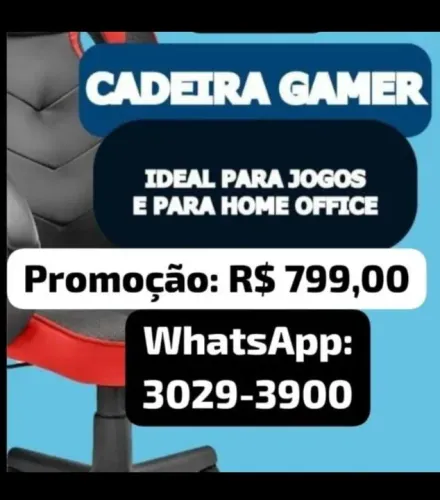 Cadeira Gamer - Promoção!