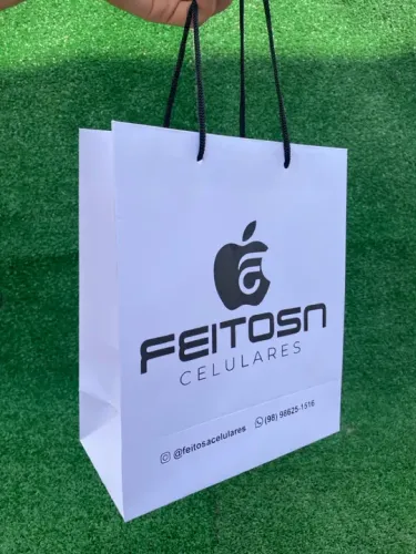 Sacola de Papel Personalizadas - Com sua logomarca!
