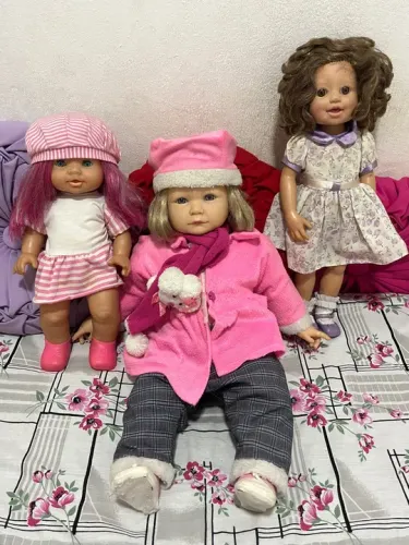 PROMOÇÃO!!!! COMBO 3 LINDAS BONECAS + ROUPINHAS E SAPATINHOS!!