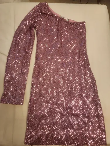 Vestido paete rosa Yolo NUNCA USADO