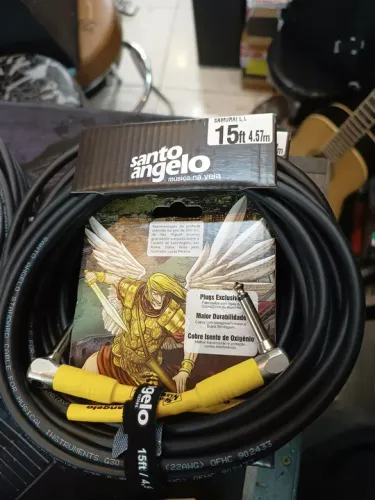 Cabo santo Angelo samurai 4,57m dois plugs P10 em 90 graus 