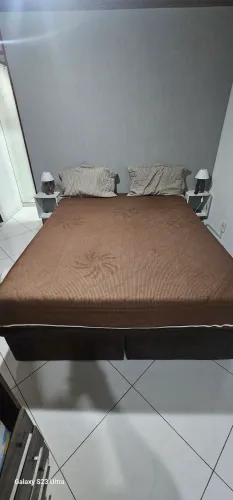 Cama box queeem Ortobom com colchão