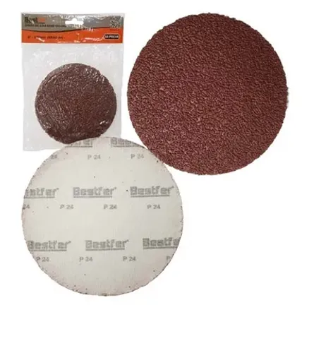 Disco De Lixa Base Velcro 4,5" 115mm P24 10pçs Bfh0987