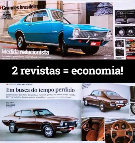Ford Maverick LDO e 2.3 - Kit 2 revistas Quatro Rodas