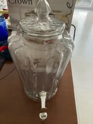 Bebedouro de Vidro com Torneira - na caixa Elegância na sua Cozinha