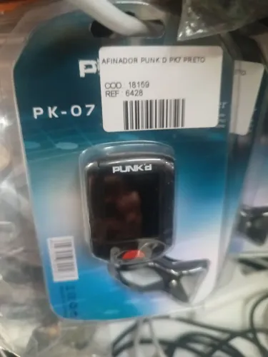 Afinador de Guitarra Punk'D PK7 Preto - Novo